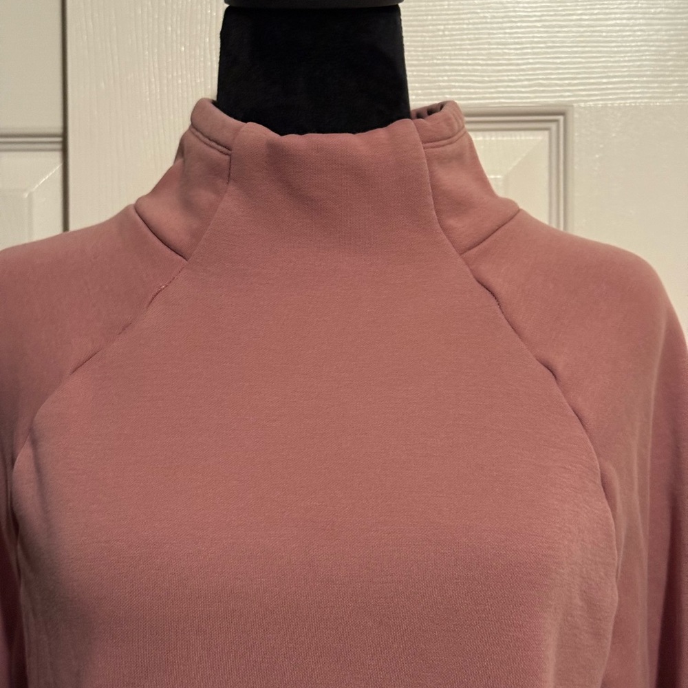 Fabletics Dusty Rose Mock Neck Pullover - image 2